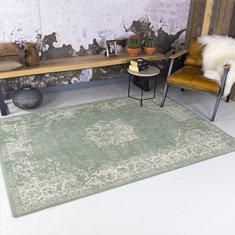 Vintage vloerkleed - Wonder licht groen